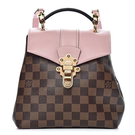 LOUIS VUITTON Damier Ebene Clapton Backpack Magnolia